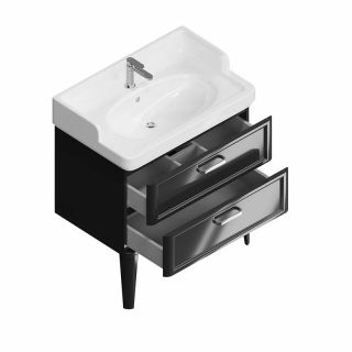 Тумба под раковину Kerama Marazzi Pompei PO.M.80.2\BLK 80 см чёрный